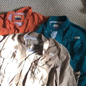3 Magellan Sportswear Vented Shirts - L